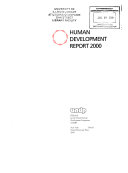 Copertina  Human Development Report 2000
