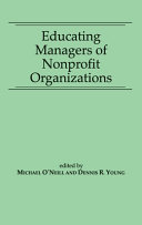 Copertina  Educating Managers of Nonprofit Organizations