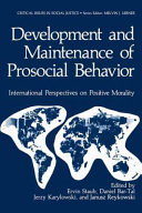 Copertina  Development and maintenance of prosocial behavior : international perspectives on positive morality