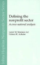 Copertina  Defining the nonprofit sector : a cross-national analysis