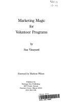 Copertina  Marketing magic for volunteer programs