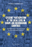 Copertina  Citizens' participation at the level in Europe and Neighbouring Contries
