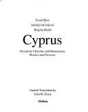 Copertina  Cyprus: Byzantine Churches and Monasteries : Mosaics and Frescoes