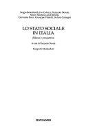 Copertina  Lo Stato sociale in Italia : bilanci e prospettive : *rapporti Mondadori