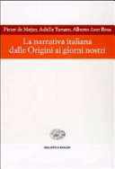 Copertina  La narrativa italiana dalle origini ai giorni nostri