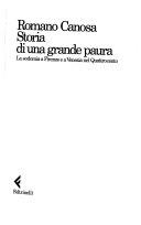 Copertina  Storia di una grande paura : la sodomia a Firenze e a Venezia nel Quattrocento 