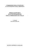 Copertina  Primo rapporto sull'integrazione degli immigrati in Italia