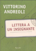 Copertina  Lettera a un insegnante