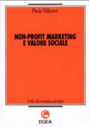 Copertina  Non-profit marketing e valore sociale