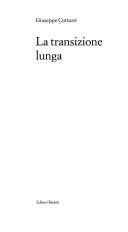Copertina  La transizione lunga