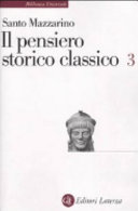 Copertina  Il pensiero storico classico: 3