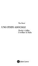 Copertina  Uno Stato asociale : perché è fallito il welfare in Italia