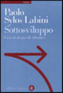 Copertina  Sottosviluppo : una strategia di riforme