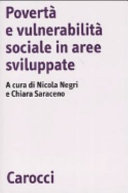 Copertina  Poverta' e vulnerabilita' sociale in aree sviluppate