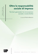 Copertina  Oltre la responsabilità sociale di impresa : territori generativi tra innovazione sociale e sostenibilità