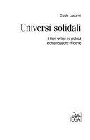 Copertina  Universi solidali : il terzo settore tra gratuità e organizzazione efficiente
