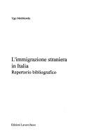 Copertina  L'immigrazione straniera in Italia