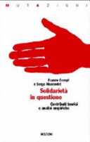 Copertina  Solidarietà in questione : contributi teorici e analisi empiriche