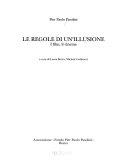 Copertina  Le regole di un'illusione : i film, il cinema 
