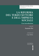 Copertina  La riforma del terzo settore e dell'impresa sociale : una introduzione