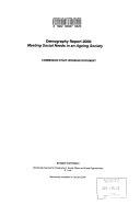 Copertina  Demography report 2008 : meeting social needs in ageing society : Commission staff working document