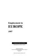 Copertina  Employment in Europe, 1997